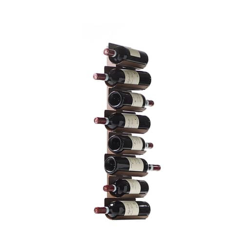 Porte-bouteilles mural Ptolomeo Vino métal marron / H 75 cm - Opinion Ciatti - Marron corten - Métal laqué