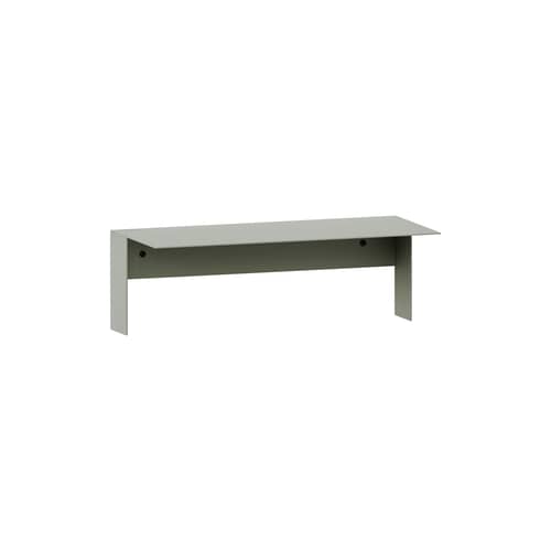 Regal Pli Floating metall grün / 45 x 20 cm - TIPTOE - Grau Eukalyptusgrau - thermolackierter Stahl