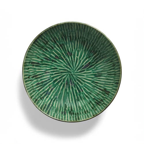 Saladier Verde Lanza céramique vert / Ø 30 cm - Serax - Vert - Grès émaillé