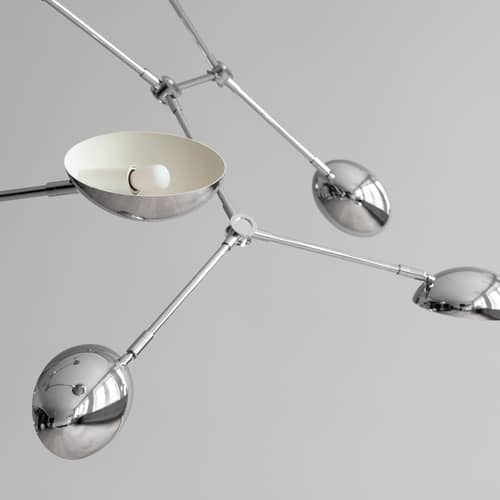 Suspension Drop / 154 x 121 x H 73 cm - Modulable - 101 COPENHAGEN - Chromé - Aluminium