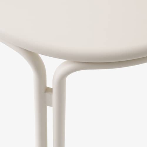 Table d\'appoint Thorvald SC102 métal blanc / Ø 40 x H 46 cm - &tradition - Ivoire - Acier