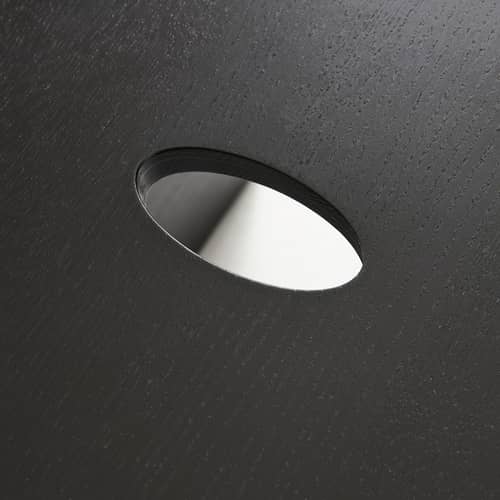 Table d\'appoint Wood Box bois noir / 40 x 40 x H 35 cm - Hay - Noir - Chêne massif laqué