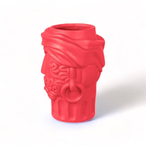 Vaso Magna Graecia - Man ceramica rosa / H 33 cm - Seletti - Bouganville rosa - Terracotta