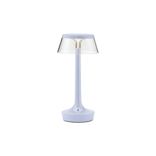 Bon Jour Unplugged Wireless rechargeable lamp plastic material blue / LED - Sensitive Dimmer - Flos - Pale blue - ABS, PMMA