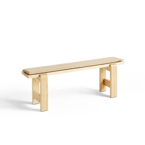  Accessory textile beige / Weekday Outdoor Bench Cushion - L 140 cm - Hay - Beige - Foam, Outdoor fabric