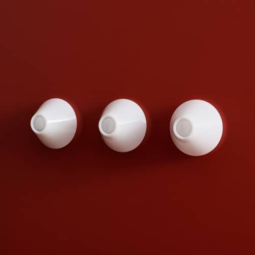 Applique Ono Flush plastique blanc / Plafonnier - Ø 20 cm - Hay - Ø 20 cm / Blanc - Acrylique opalin