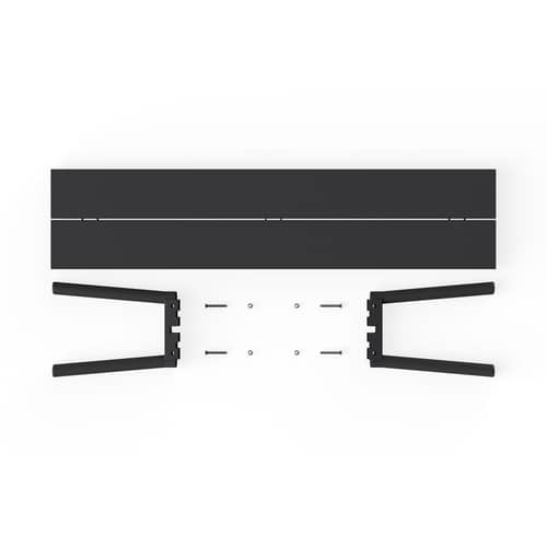 Banc Fred\'s métal noir / L 160 cm - 3 places - Fatboy - Anthracite - Aluminium