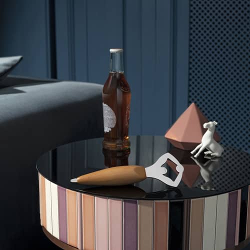 Décapsuleur Ercolino bois naturel / Alessi 100 Values Collection - Alessi - Bois - Acier inoxydable, Hêtre massif tourné certifié FSC