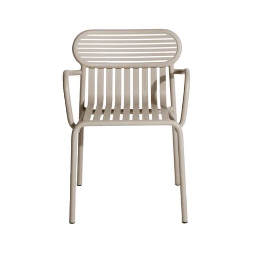 Fauteuil bridge empilable Week-End / Aluminium - Petite Friture - Dune - Aluminium thermolaqué époxy
