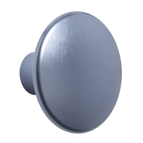 Patère The Dots Metal Large / Ø 5 cm - Muuto - Bleu clair - Acier