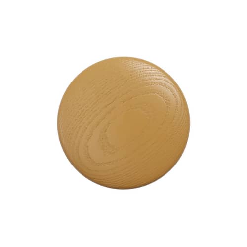 Patère The Dots Wood Small / Bois - Ø 9 cm - Muuto - Caramel - Frêne teinté