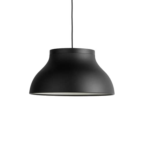 PC Medium Pendant metal black / Ø 40 cm - Aluminium - Hay - Black - Anodized aluminium