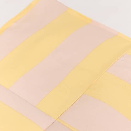 Pouf per esterno Otto tessuto giallo - NOBODINOZ - Giallo e Rosa - Polistirolo espanso, Tessuto acrilico