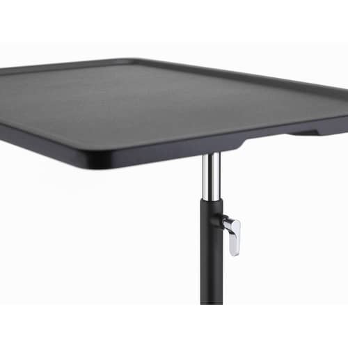 Table d\'appoint NesTable / Table pour ordinateur portable - Plateau inclinable - Vitra - Noir - Acier, Aluminium, Polyuréthane