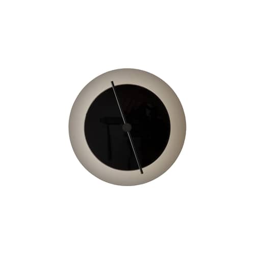 Applique Delumina LED   / Verre - Ø 25 cm / Intensité & couleur réglable - DCW éditions - Gris fumé transparent / Noir opaque - Acier, Verre