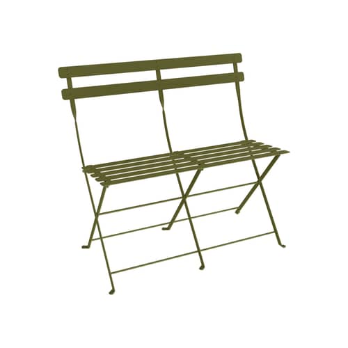 Banquette Bistro métal vert / Pliante - 2 places / L 88 cm - Fermob - Pesto - Acier