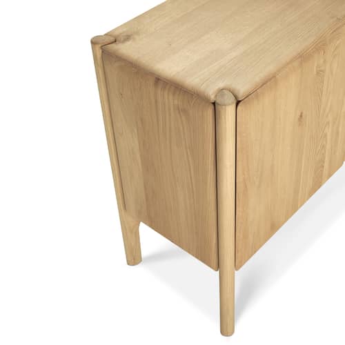 Buffet PI bois naturel / L 119 x H 83 cm - Ethnicraft - Chêne huilé - Chêne massif huilé