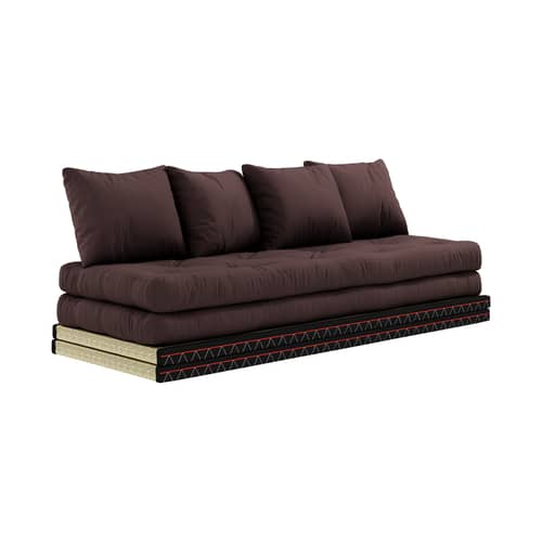 Canapé convertible Chico KARUP / Modulable - L 200 cm - Marron - Tissu ...