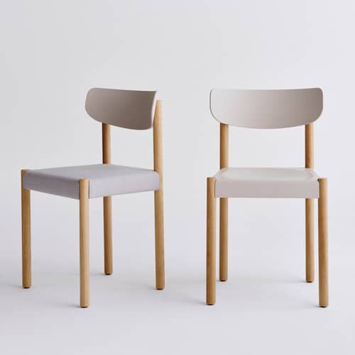 Chaise Pack 10 gris / Polypropylène recyclé - Hay - Gris craie / Chêne huilé - Chêne massif huilé, Fibre de bois, Polypropylène recyclé