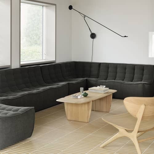 Chauffeuse N701 Ethnicraft - Vert - Tissu | Made In Design