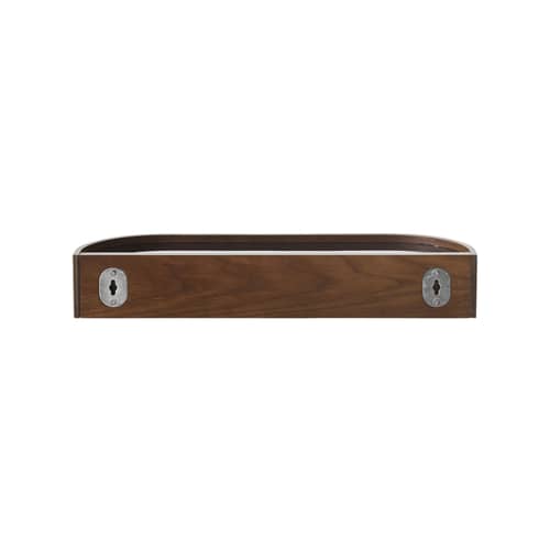 Étagère Epoch bois naturel / L 50 cm - Réversible / Seconde vie - Audo Copenhagen - Chêne foncé / Noir - Contreplaqué, Placage chêne teinté