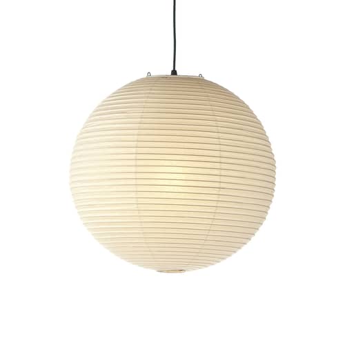 Akari 55A Pendant paper beige /Isamu Noguchi, 1951  - Ø 55 cm - Vitra - Ø 55 cm / Beige - Washi paper