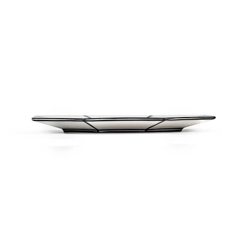 Piatto per dolcetti Carte Blanche ceramica bianco / Set di 2 - Ø 18,5 cm - Serax - Bianco e Nero - Porcellana