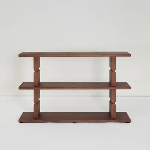 Scaffale Coloured Wood Noon legno marrone / L 118 x H 107 cm - NOBODINOZ - Legno scuro - Frassino