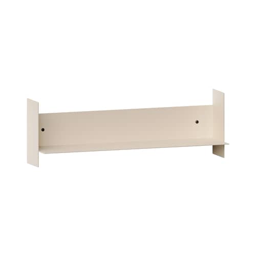Scaffale Pli metallo bianco / L 60 x P 15 cm - TIPTOE - Bianco cremoso - Acciaio termolaccato