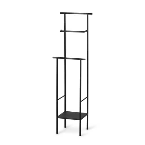 Support papier toilette Dora / Métal - Ferm Living - Noir - Métal thermolaqué
