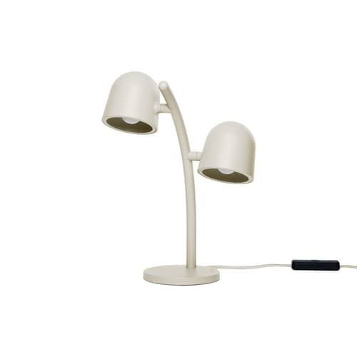 Little Lebow Table lamp metal white / 2 adjustable spotlights - Fatboy - Off white - Aluminium, Steel