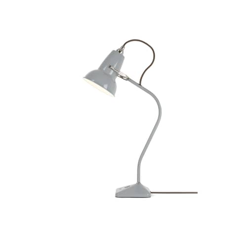 Tischleuchte Original 1227 Mini metall grau / feststehender Arm - H 52 cm - Anglepoise - Taubengrau - Gusseisen, Stahl