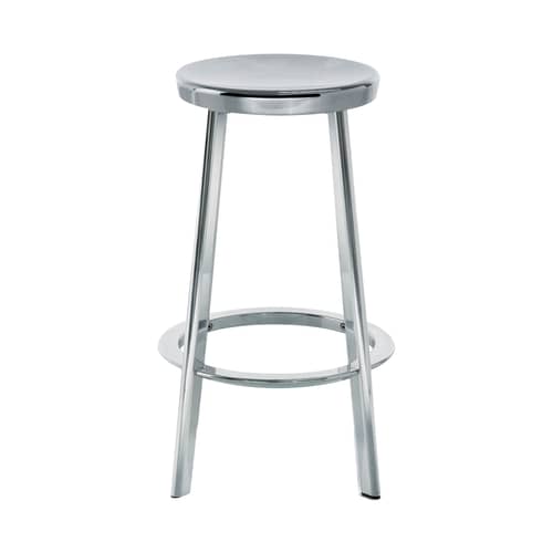 Déjà-vu Bar stool metal H 66 cm - Metal - Magis - Stool H 66 cm - Cast aluminium, Polished aluminium