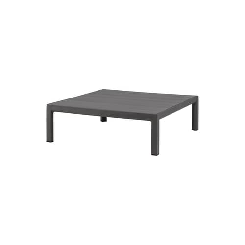 Maximo Coffee table composite material grey / 80 x 80 x H 25.5 cm - NARDI - Basalt grey - Fibreglass resin