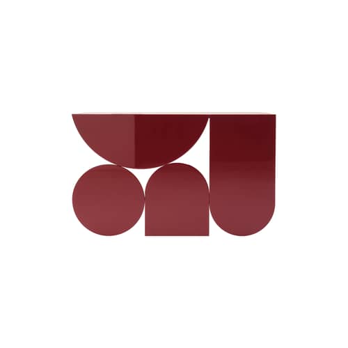 Console Shape / L 148 x H 90 cm - Mogg - Bordeaux (finition laquée) - MDF laqué