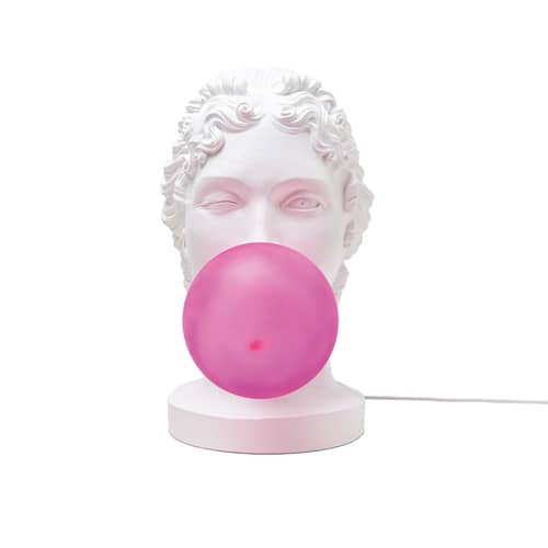 Lampe de table Grace blanc / H 40 cm - Résine - Seletti - Grace / Blanc - Résine, Verre