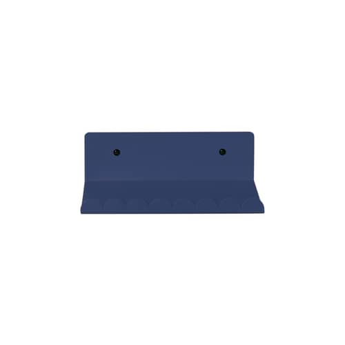 Mensola a muro Vibes Small metallo blu / L 20 cm - NOBODINOZ - Notte Blu - Acciaio laccato