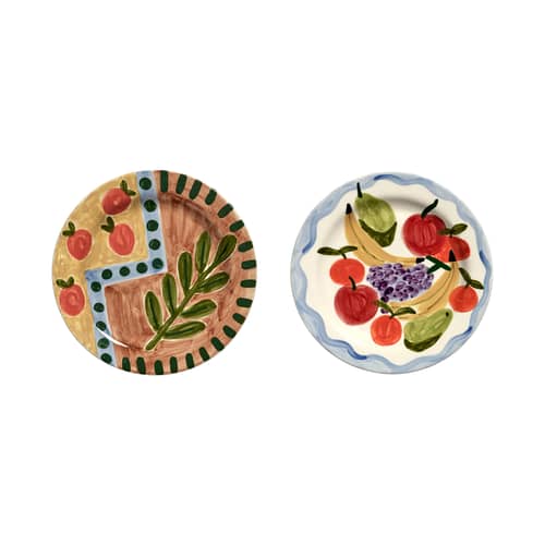 Piatto Dljntlas 04 ceramica multicolore / Set di 2 - Ø 25,8 cm - Serax - Dljntlas - Gres