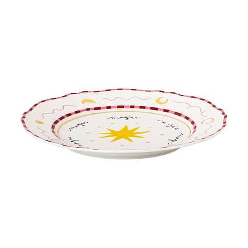 Il frutto della passione - Star Plate ceramic red / Ø 26.5 cm - Bitossi Home - Pink & red - China