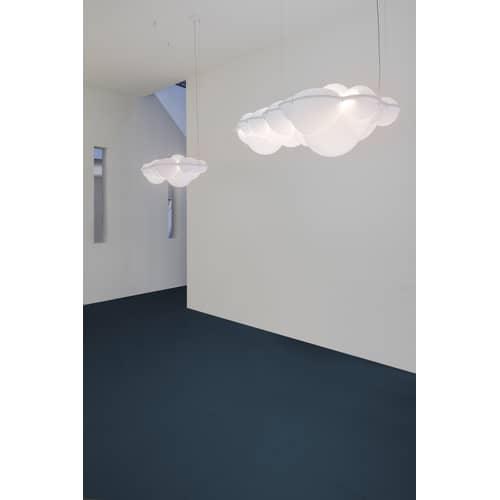 Suspension Nuvola Minor / LED - Polyéthylène / 100 x 58 x H 37 cm - Nemo - Blanc - Polyéthylène
