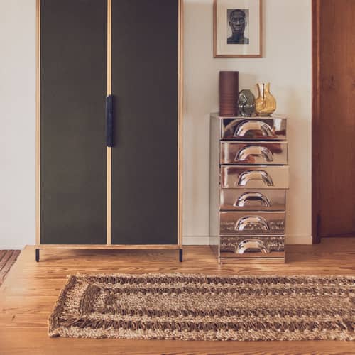 Tappeto Soleil fibre beige / 70 x 200 cm - Iuta - HK LIVING - Naturale - Iuta