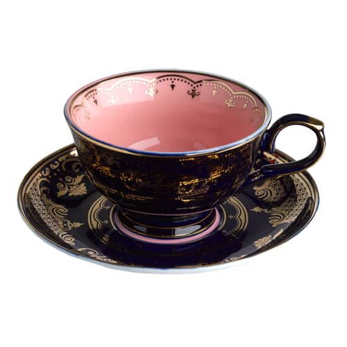Tasse à thé Grandpa / Set de 4 - Avec soucoupes - Pols Potten - Multicolore - Porcelaine émaillée