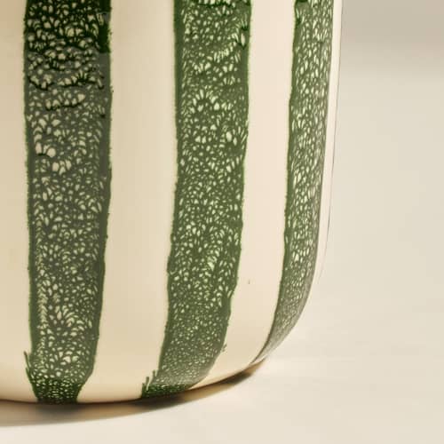 Vase Riviera Large céramique vert / H 36 cm - Maison Sarah Lavoine - Vert - Céramique émaillée