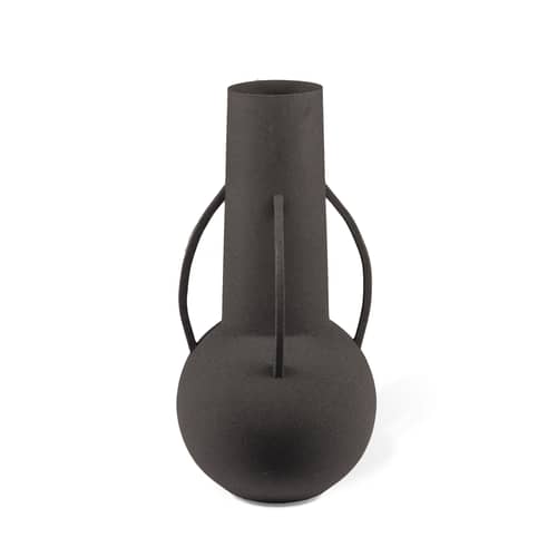 Roman Vase metal black / Set of 4 - Metal (decorative use only) - Pols Potten - Black - Lacquered iron