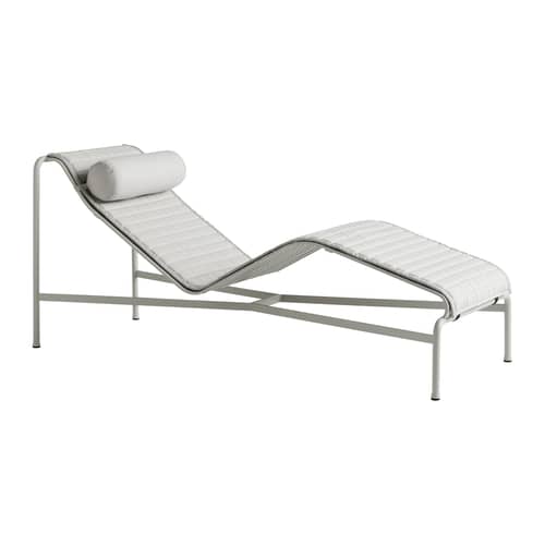 Accessoire / Coussin appui-tête pour transat Palissade - Hay - Gris clair - Mousse, Toile oléfine