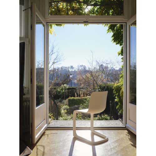 Chaise EVO-C plastique blanc - Vitra - Ivoire - Polypropylène