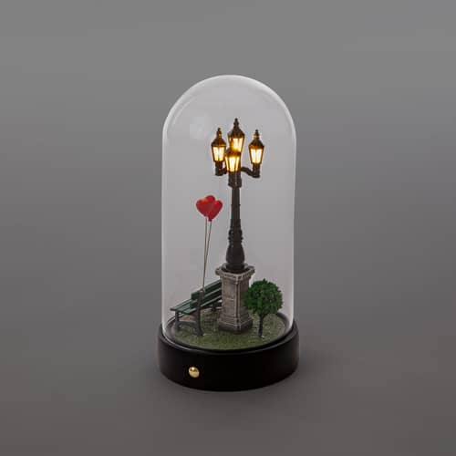 Lampe de table My Little Valentine LED / Ø 11 x H 22 cm - Seletti - Valentin - Résine, Verre