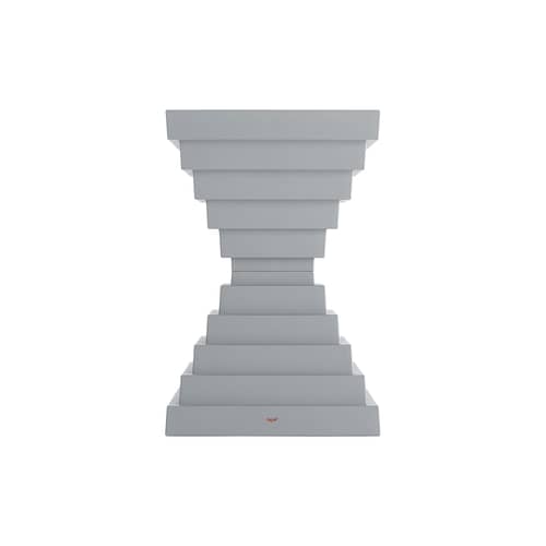 Prince OhOh Stool plastic material grey / Philippe Starck - Kartell - Light grey - Recycled polypropylene