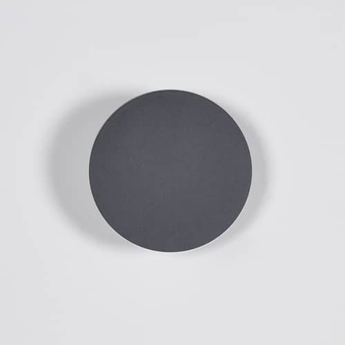 Zenith Medium Wall light metal grey / LED - Ø 12 cm - ENOstudio - Charcoal grey - Stainless steel