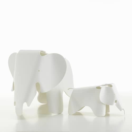 Décoration Eames Elephant RE (1945) blanc / Small - L 39 cm / Plastique recyclé - Vitra - Blanc - Polypropylène recyclé